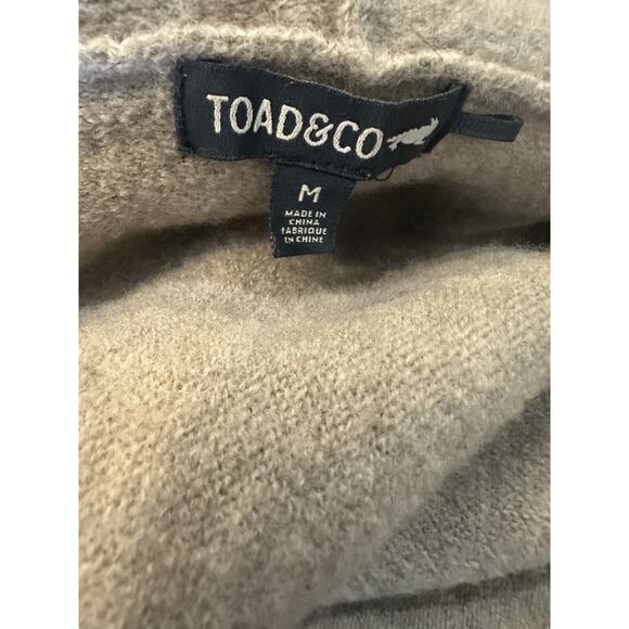 Toad & Co Merino Heartfelt Hoodie Duster Wool Long Open Cardigan Sweater Medium - Picture 11 of 14